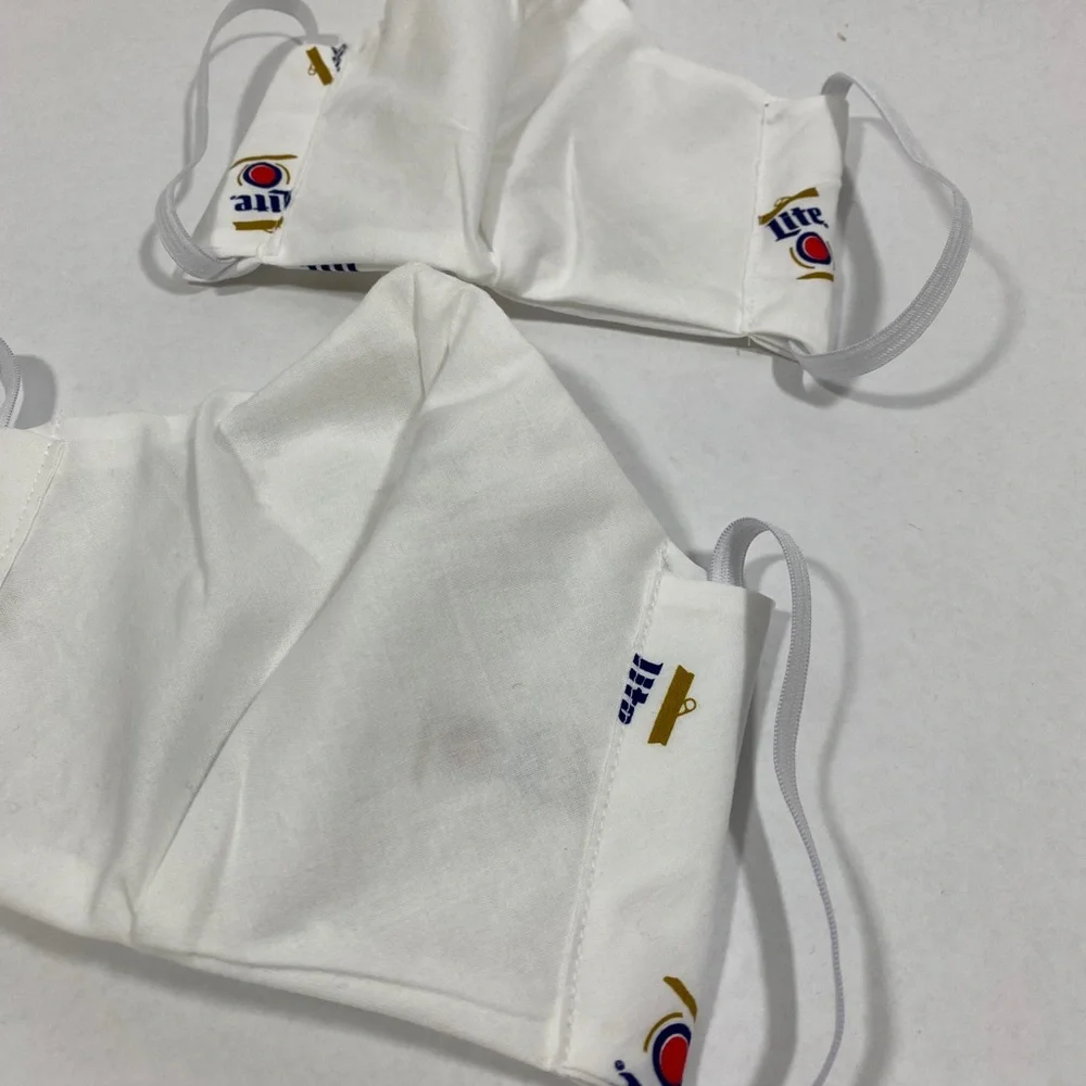 Miller lite beer face mask‎